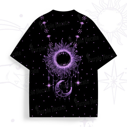 Purplehecate Radiance Of Sun And Moon All Over Print T-Shirt