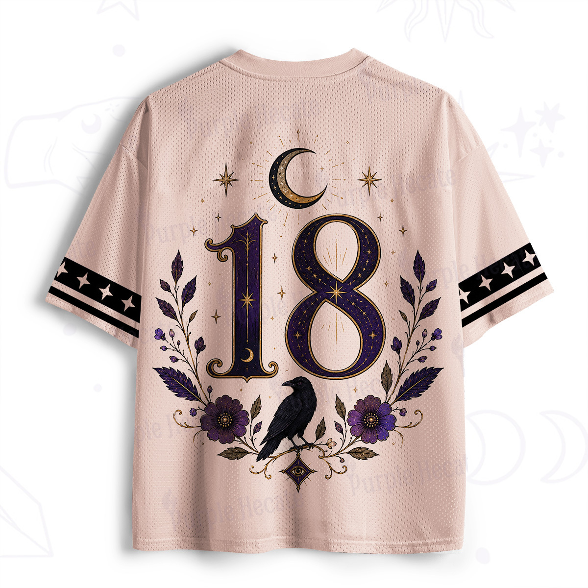 Purplehecate Raven Oracle I Know Things Witchy Mesh Jersey