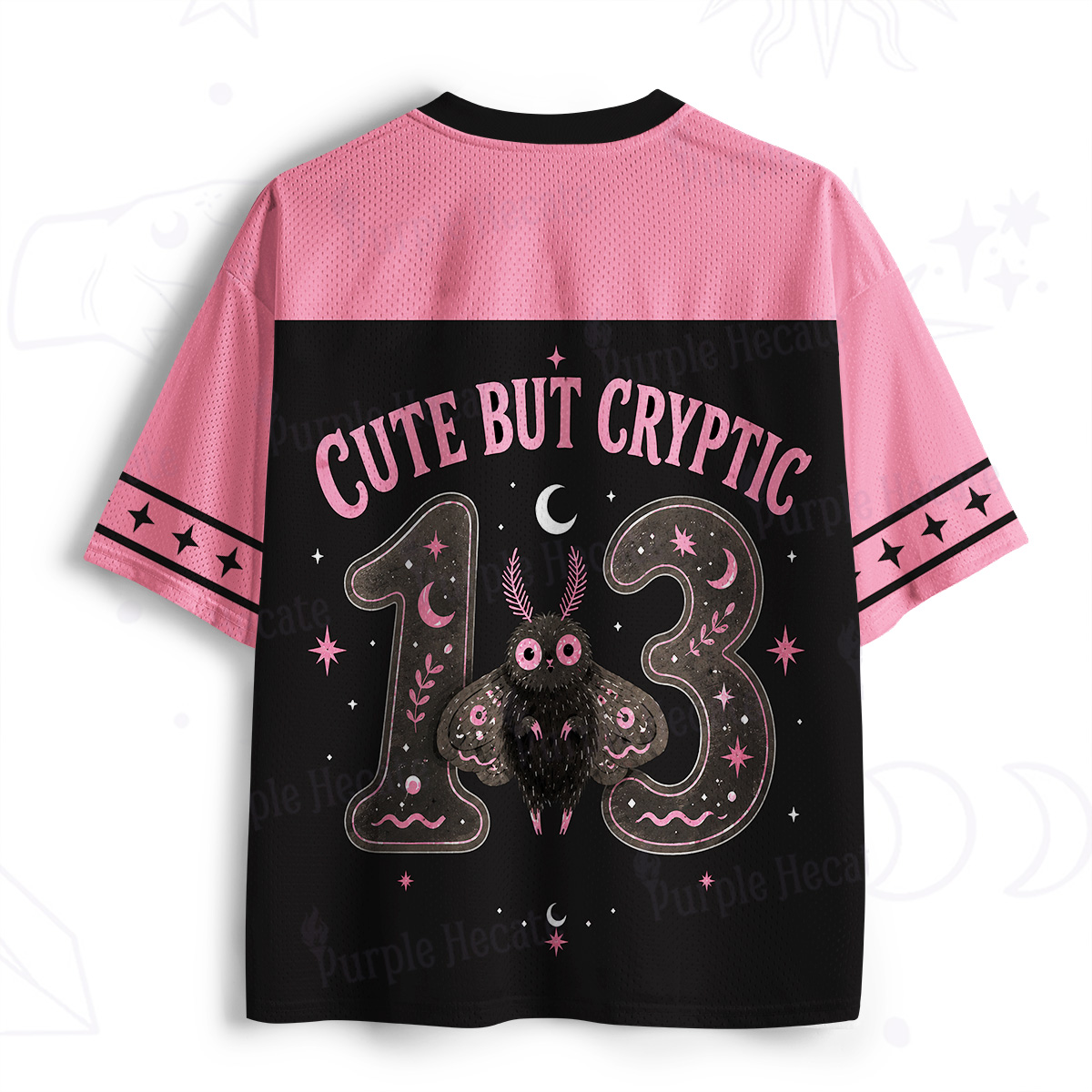 Purplehecate Cute but Cryptic Moth Mesh Jersey