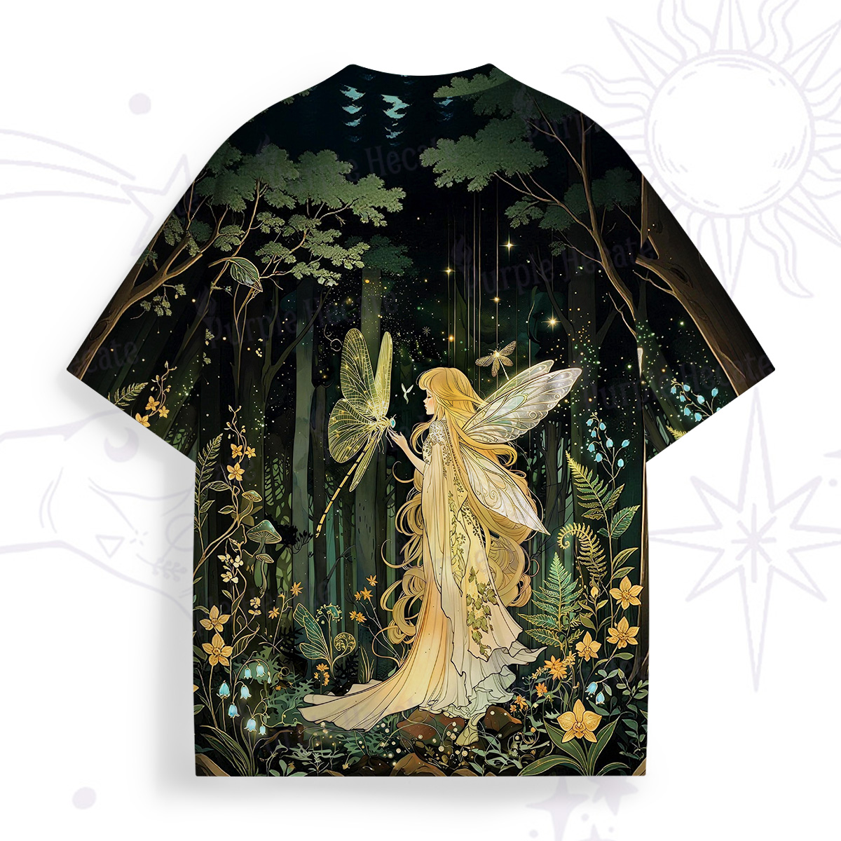 Purplehecate Fairy of the Magic Woods All Over Print T-Shirt