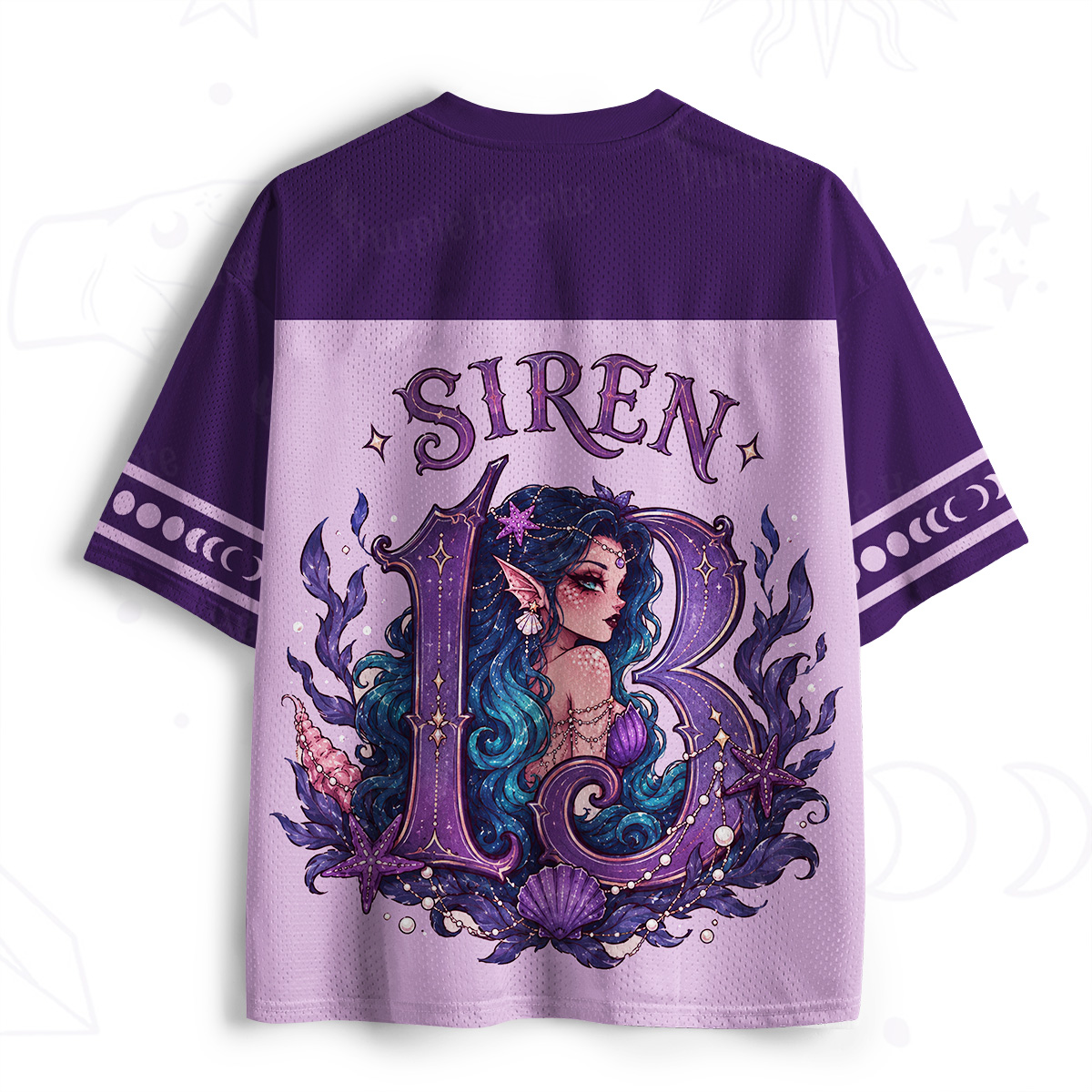 Purplehecate Dark Mermaid Siren Aesthetic Mesh Jersey
