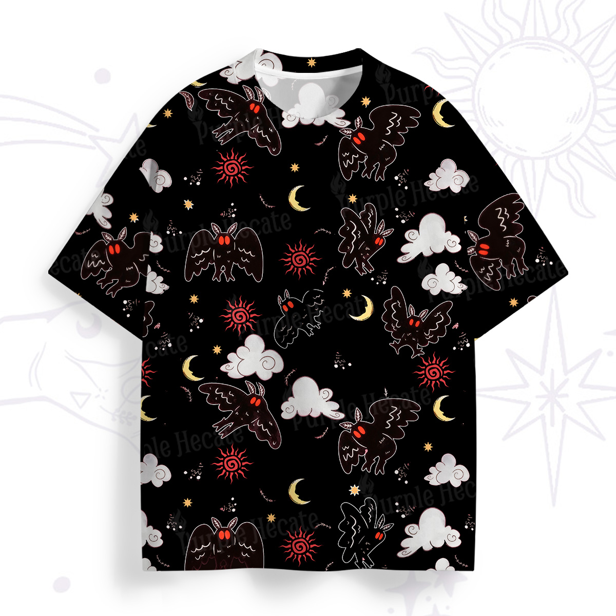 Purplehecate Cryptid Mothman All Over Print T-Shirt