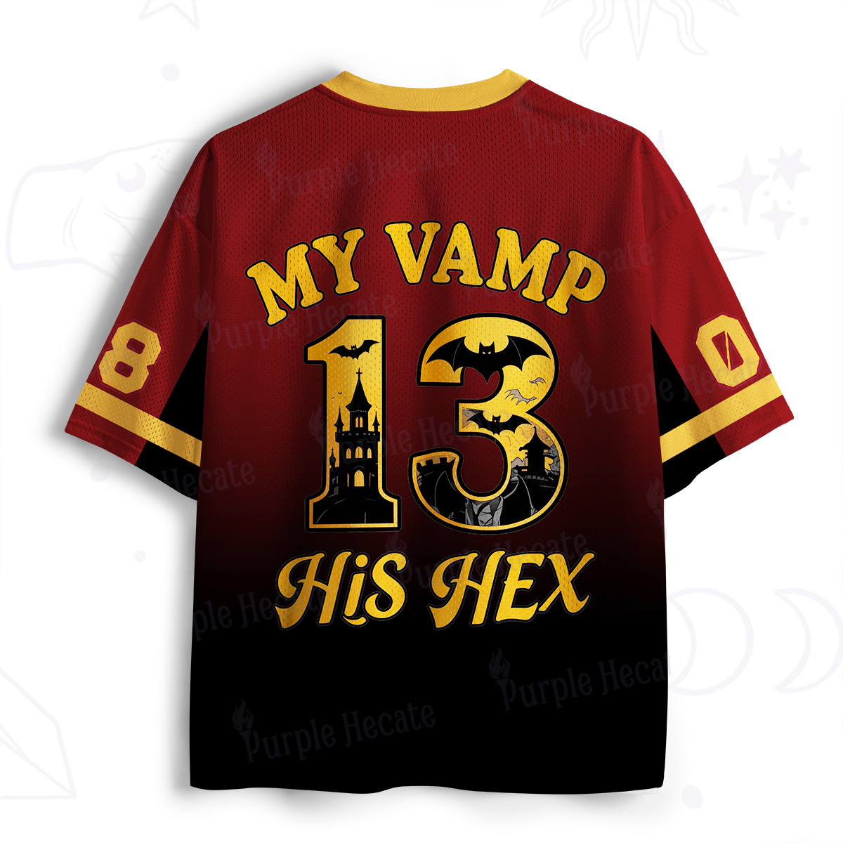 Purplehecate Vampire Love Spell Graphic Mesh Jersey