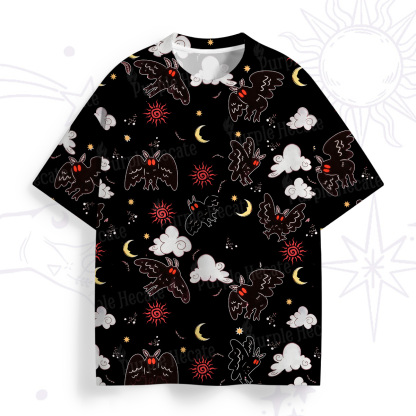 Purplehecate Cryptid Mothman All Over Print T-Shirt