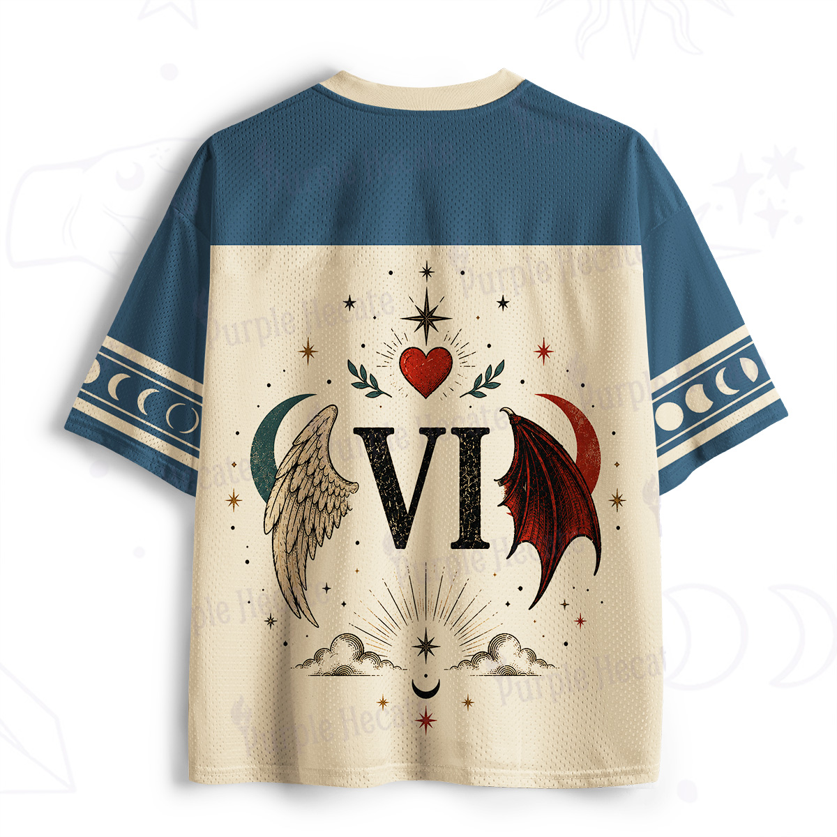 Purplehecate The Lovers Angel & Devil Mesh Jersey