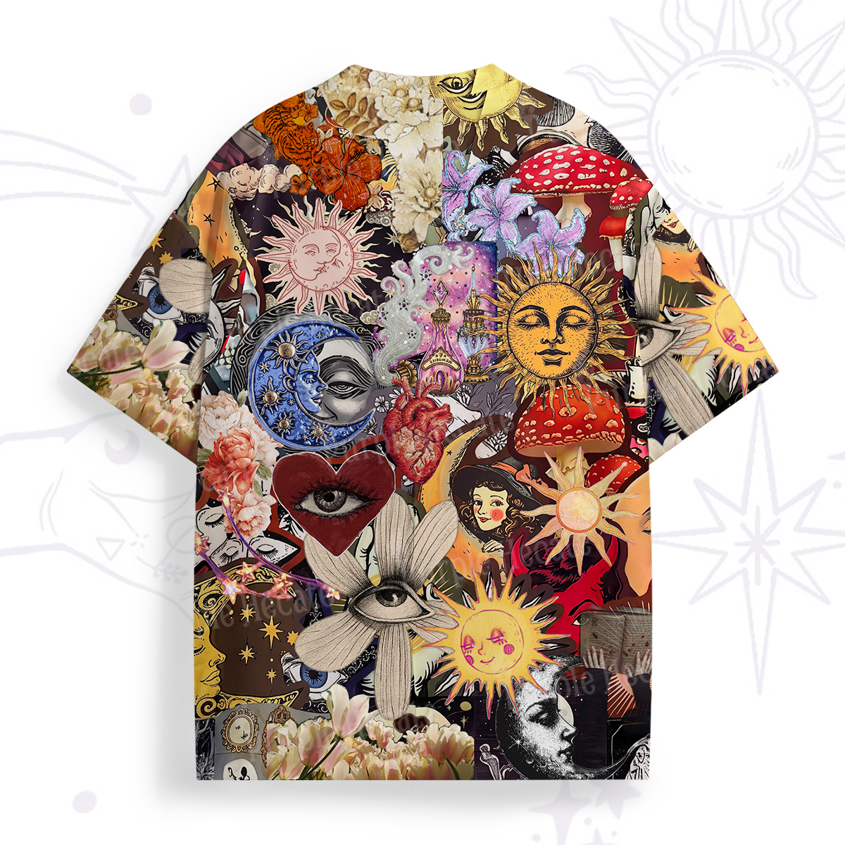Purplehecate Witch's Curiosity Collage All Over Print T-Shirt