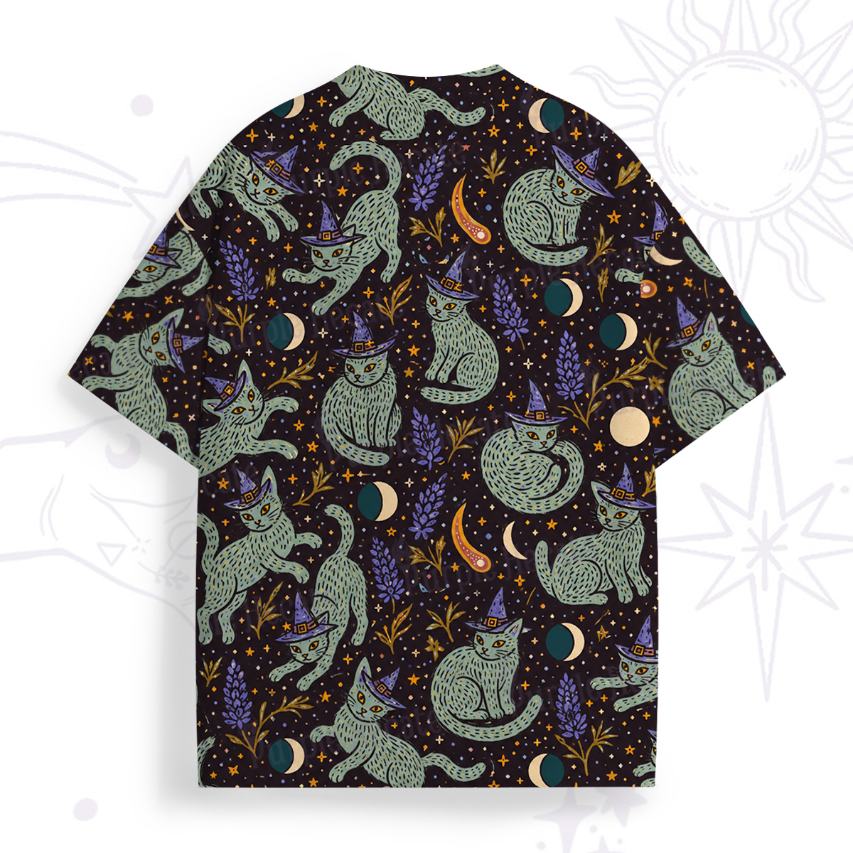 Purplehecate Witchy Black Cat All Over Print T-Shirt