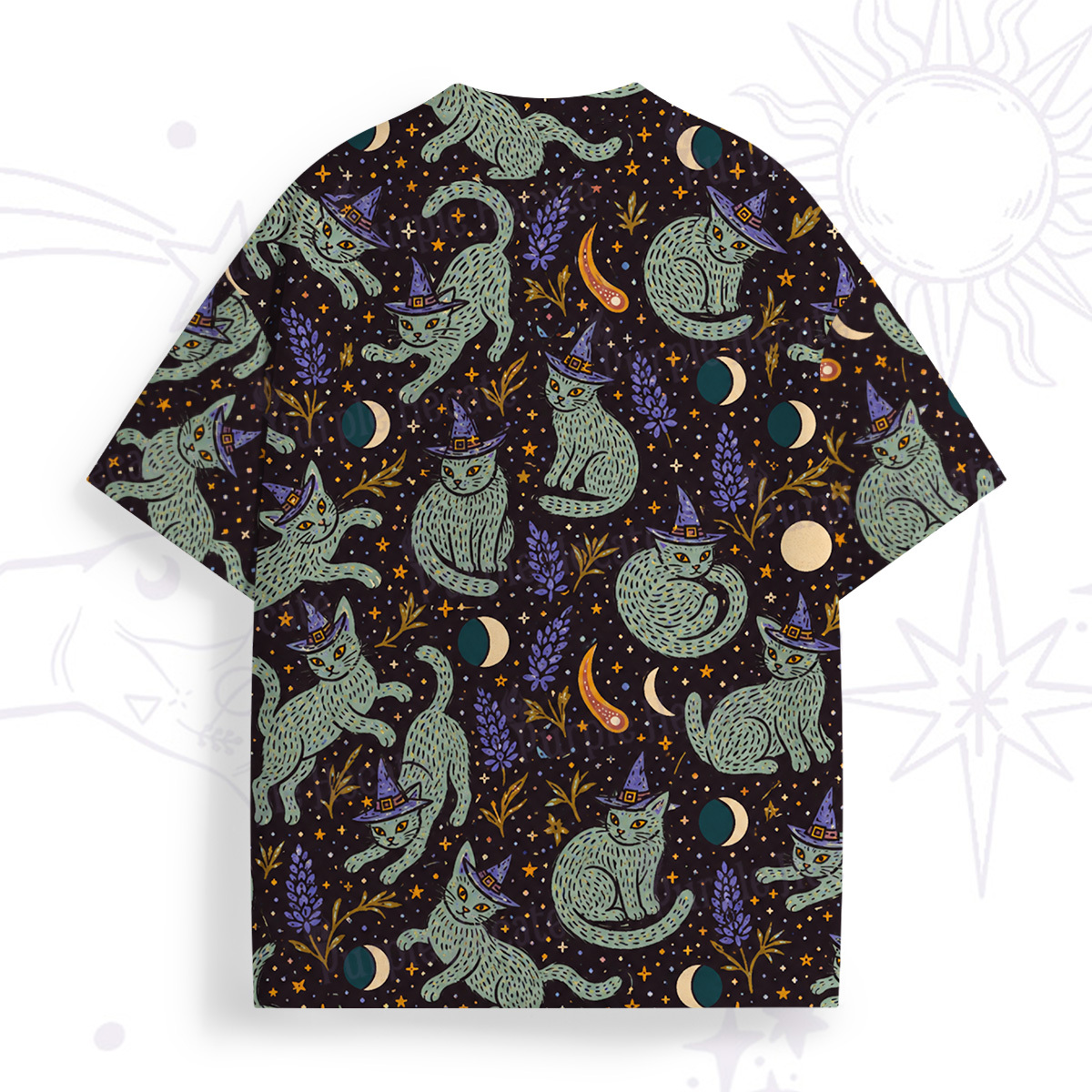 Purplehecate Witchy Black Cat All Over Print T-Shirt