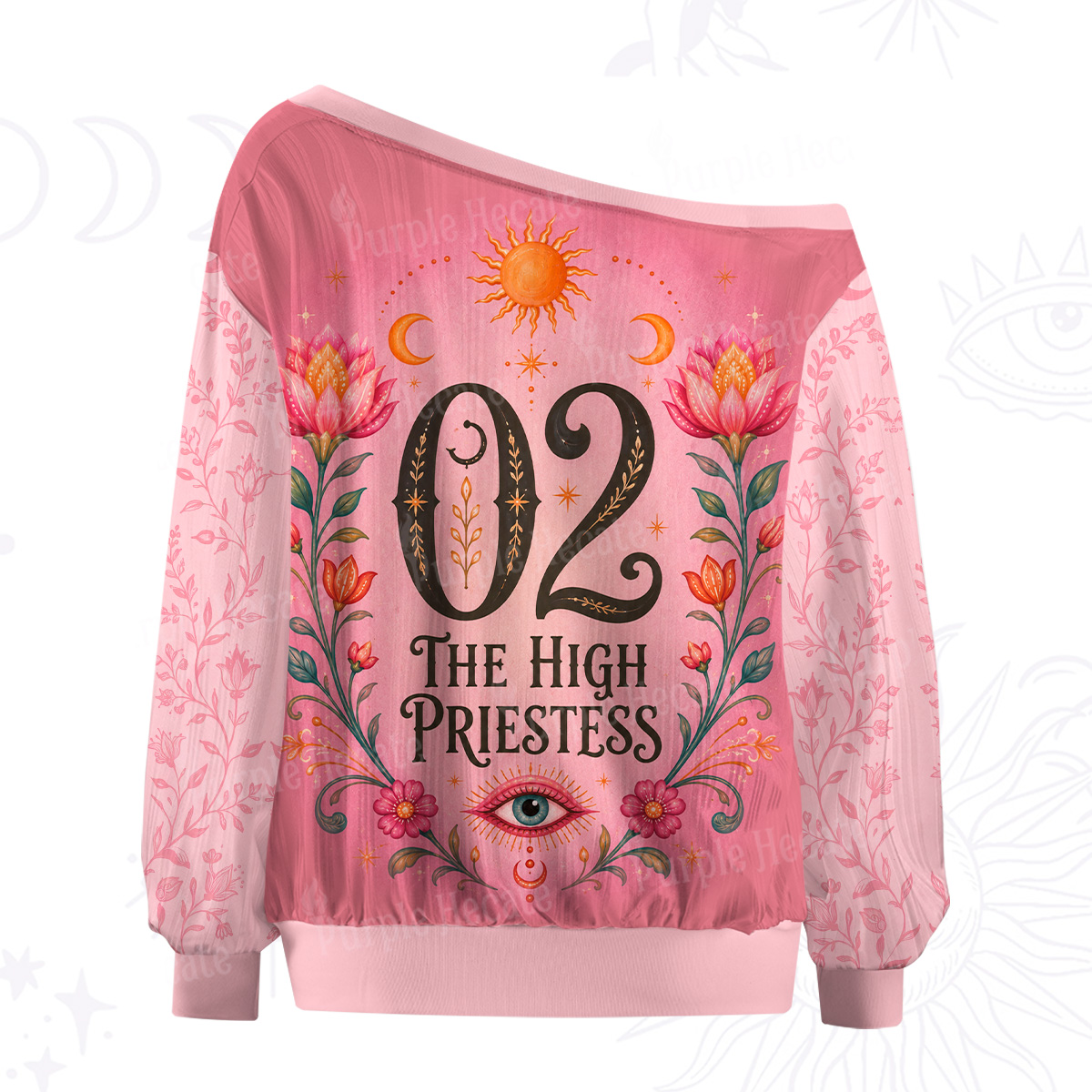 Purplehecate I Know More Than I Say Off The Shoulder Graphic Jersey