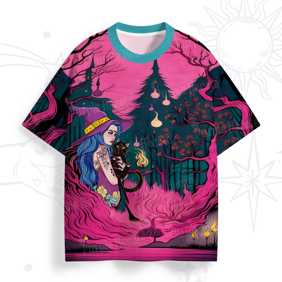 Purplehecate The Witch and Her Familia All Over Print T-Shirt