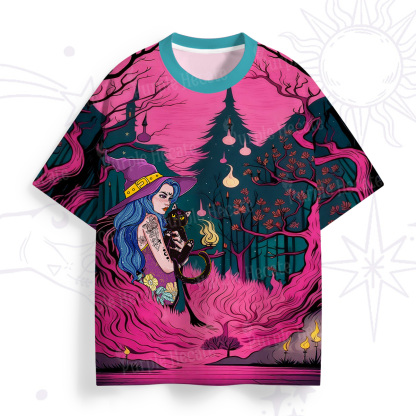 Purplehecate The Witch and Her Familia All Over Print T-Shirt