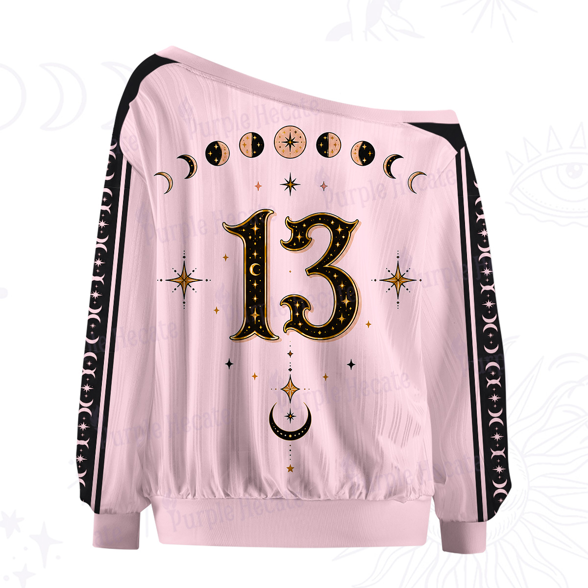 Purplehecate From Darkness I Bloom Mystic Moth Off The Shoulder Graphic Jersey