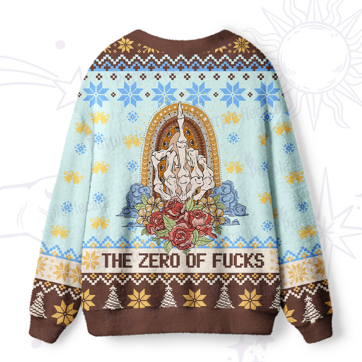 Purplehecate The Zero Of Fucks Ugly Cardigan Sweaters