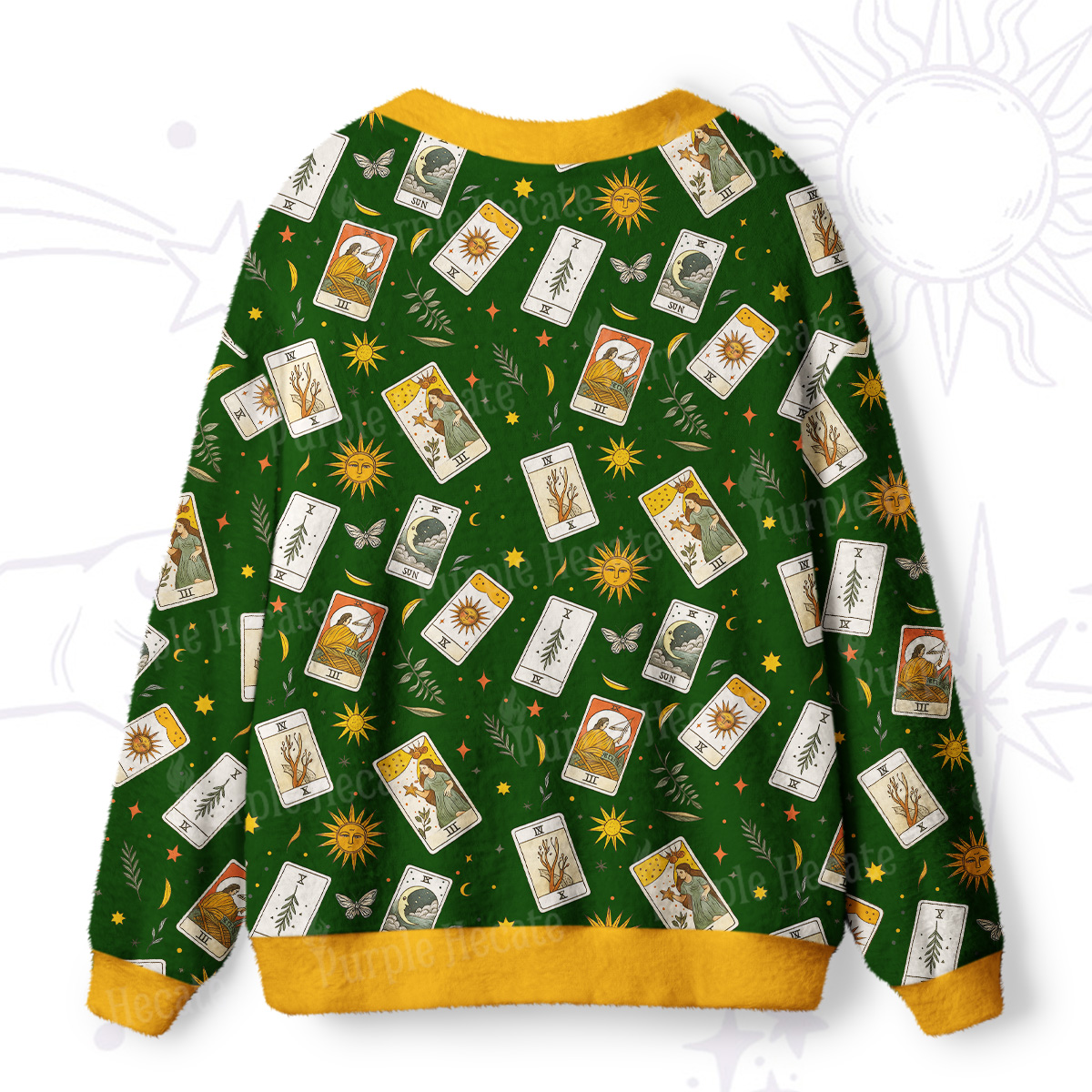Purplehecate Tarot Garden Ugly Cardigan Sweaters
