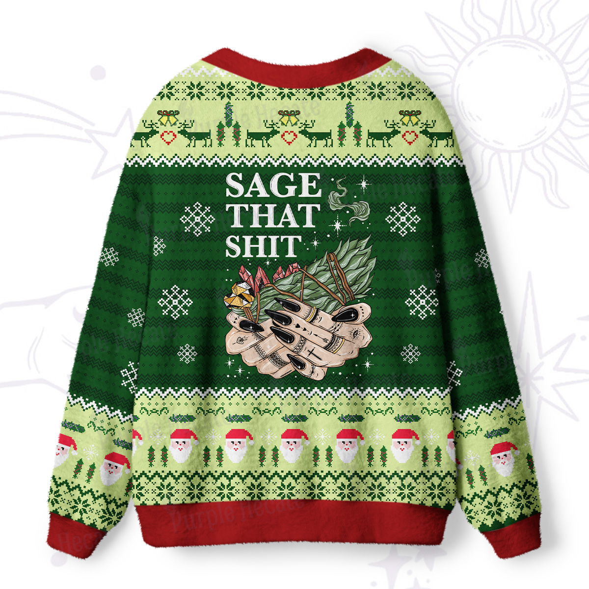 Purplehecate Smudge That Shit Ugly Cardigan Sweaters