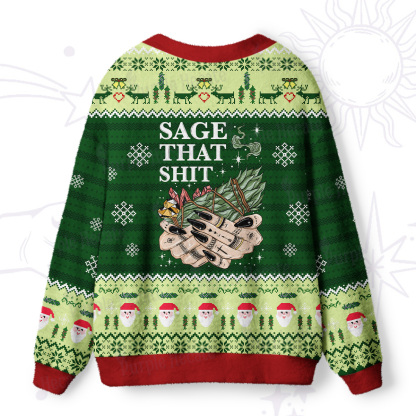 Purplehecate Smudge That Shit Ugly Cardigan Sweaters