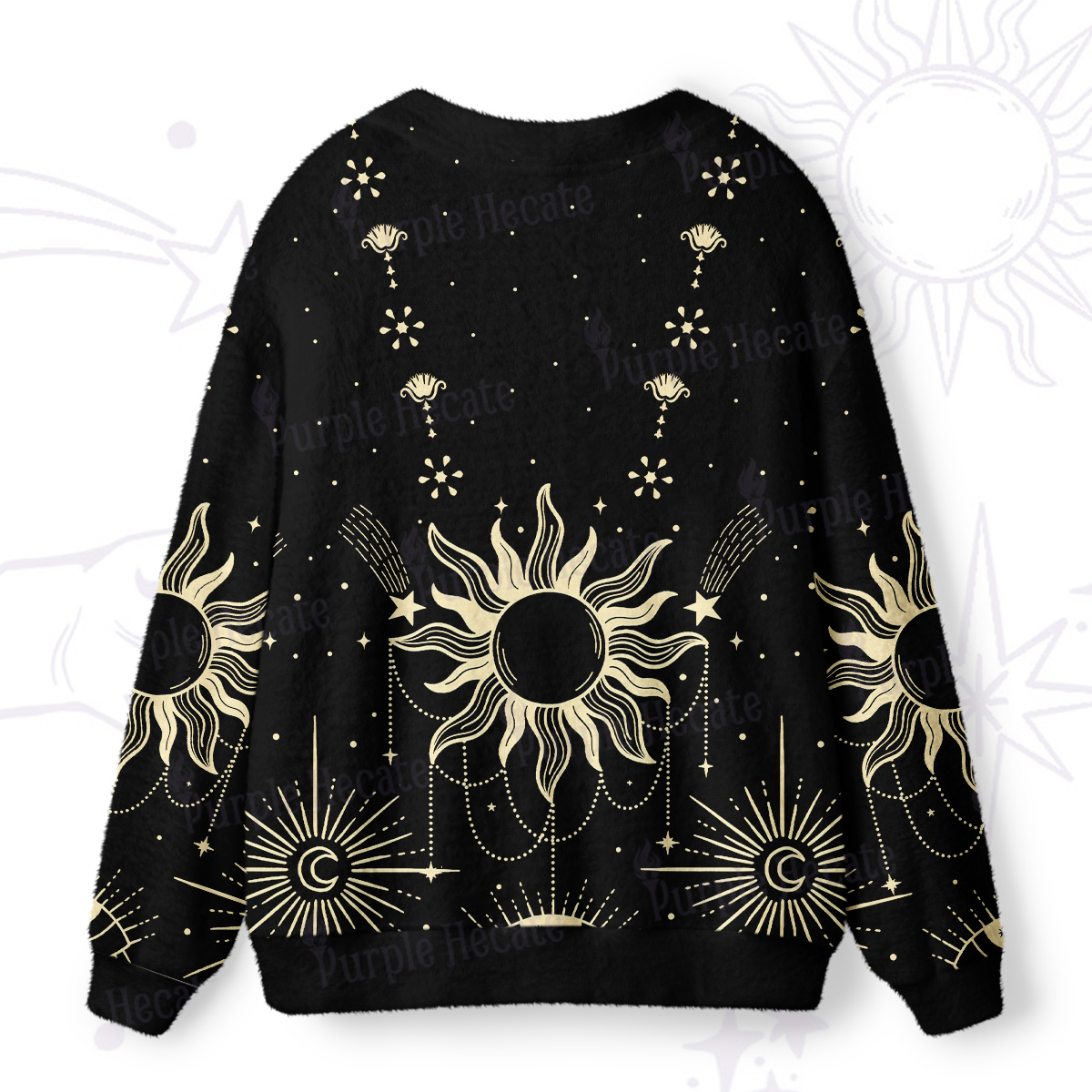Purplehecate Solar Oracle Ugly Cardigan Sweaters