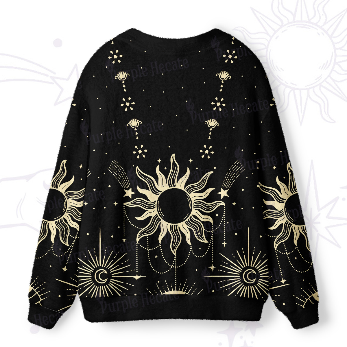 Purplehecate Solar Oracle Ugly Cardigan Sweaters