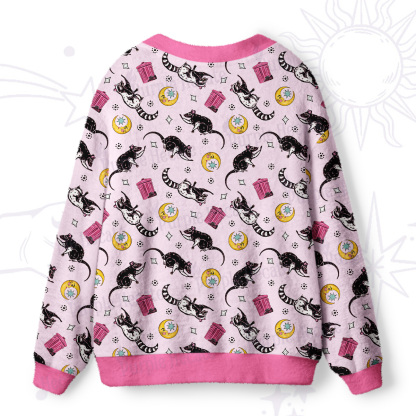 Purplehecate Midnight Team Trash Ugly Cardigan Sweaters