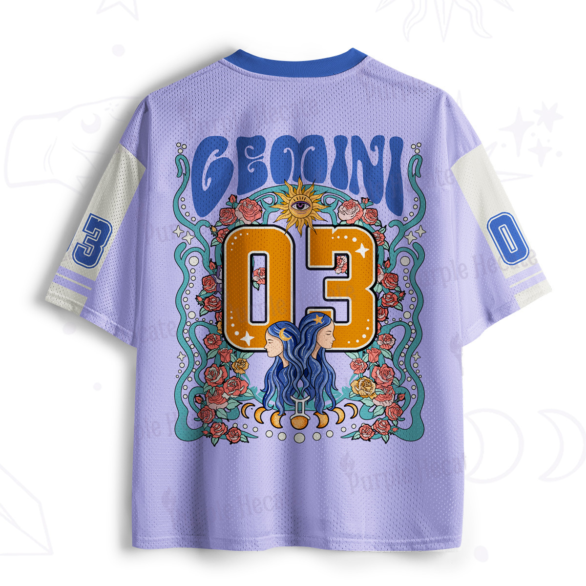 Purplehecate Gemini Spirit Zodiac Mesh Jersey