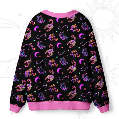 Purplehecate Scorpio Spirit Zodiac Ugly Cardigan Sweaters