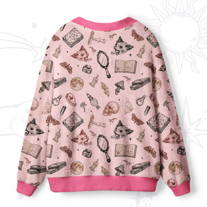 Purplehecate Witchcraft Study Ugly Cardigan Sweaters