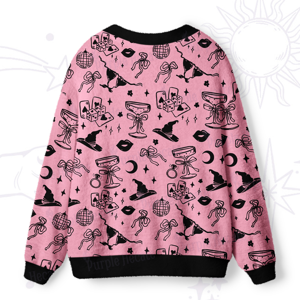 Purplehecate Witch’s Night Out Ugly Cardigan Sweaters