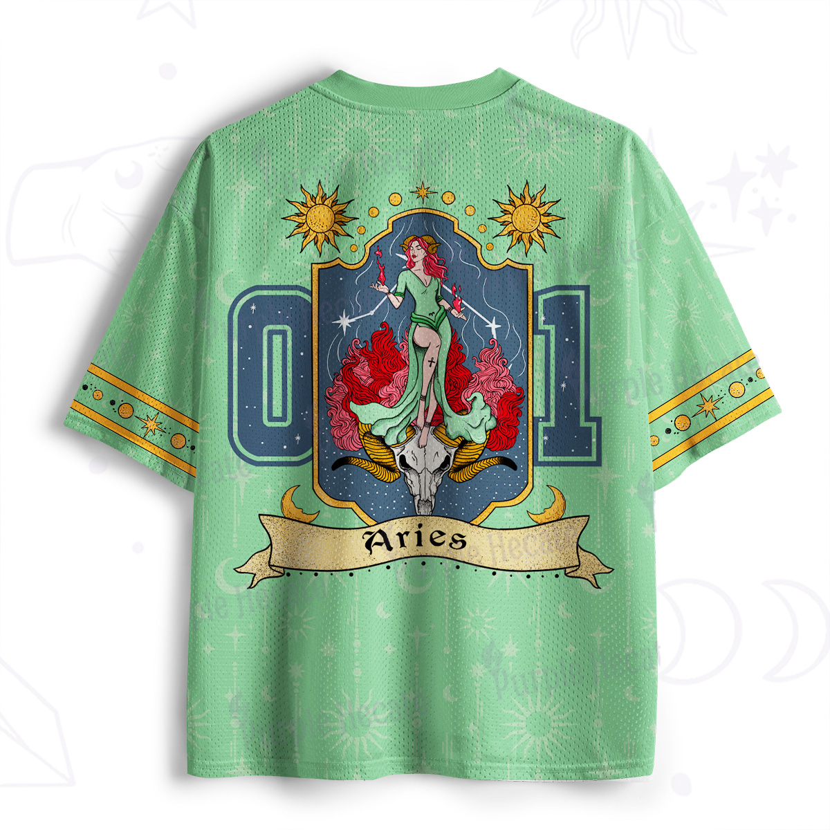 Purplehecate Aries Zodiac Mesh Jersey