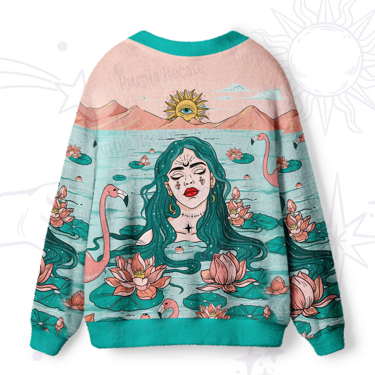 Purplehecate The Garden of Mystics Ugly Cardigan Sweaters
