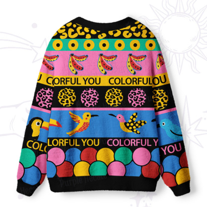 Purplehecate Viva Colorful You Ugly Cardigan Sweaters