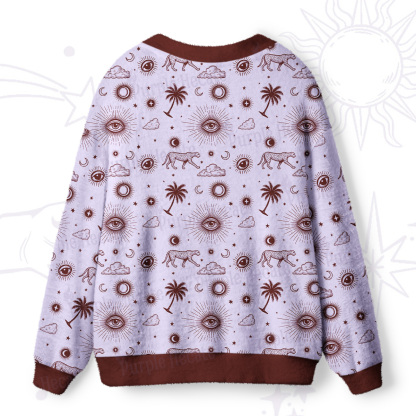Purplehecate Eye of the Universe Ugly Cardigan Sweaters