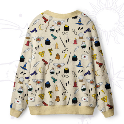 Purplehecate Wizard School Magic Ugly Cardigan Sweaters