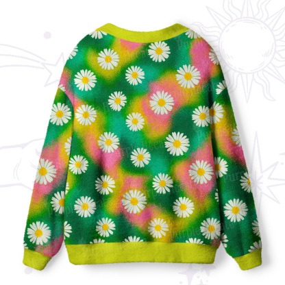 Purplehecate Enchanted Daisy Spring Romance Ugly Cardigan Sweaters