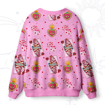 Purplehecate Queen of Hearts Ugly Cardigan Sweaters