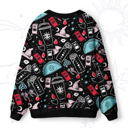 Purplehecate Dark Magic and Mystical Charm Ugly Cardigan Sweaters