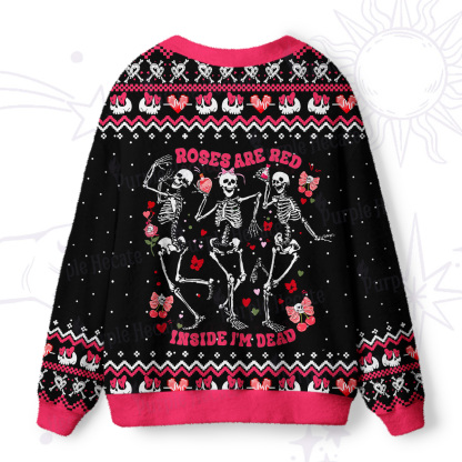 Purplehecate Roses Are Red Inside I'm Dead Ugly Cardigan Sweaters