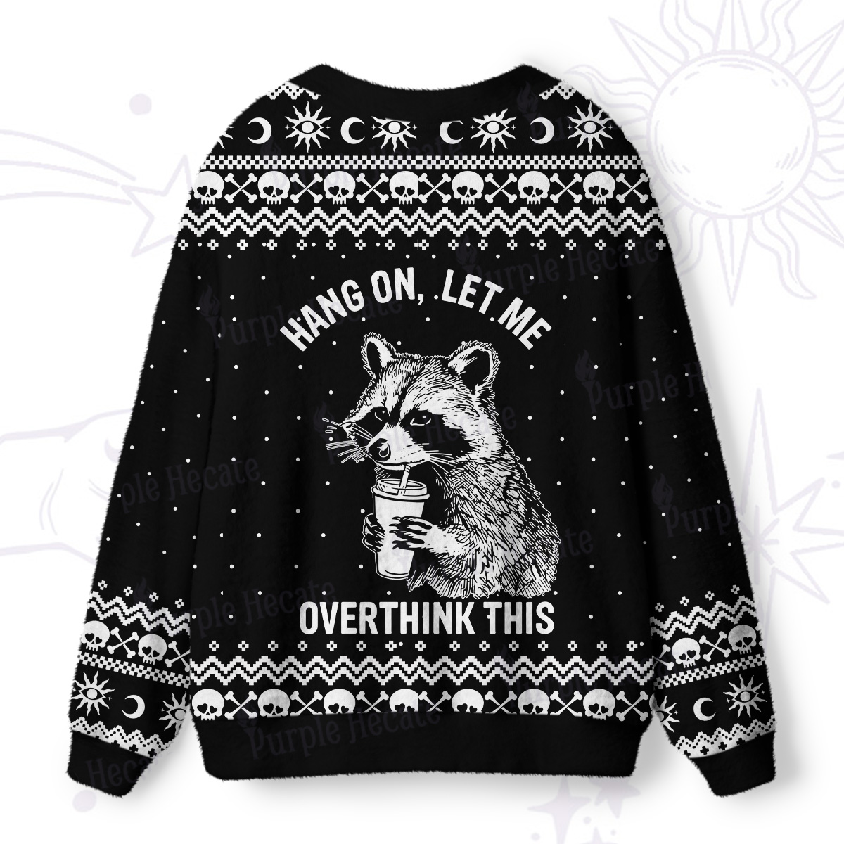 Purplehecate Hang On, Let Me Overthink This Ugly Cardigan Sweaters
