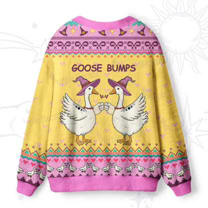Purplehecate Goose Bumps Ugly Cardigan Sweaters