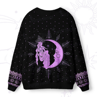 Purplehecate Moonlight Goddess  Ugly Cardigan Sweaters