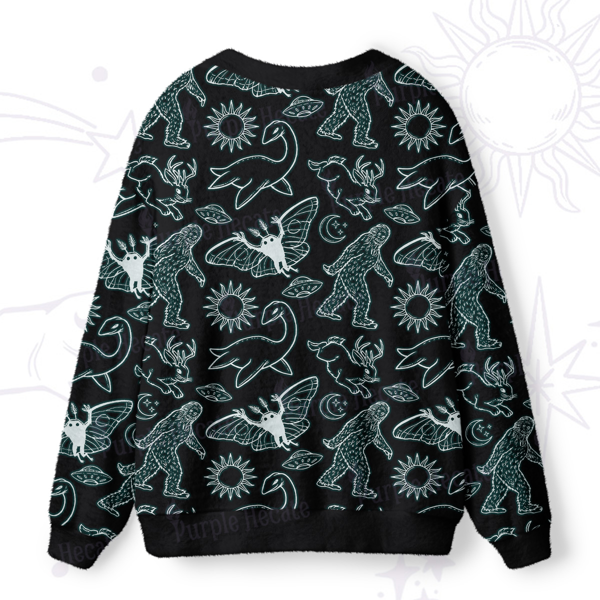 Purplehecate Cryptid Ugly Cardigan Sweaters