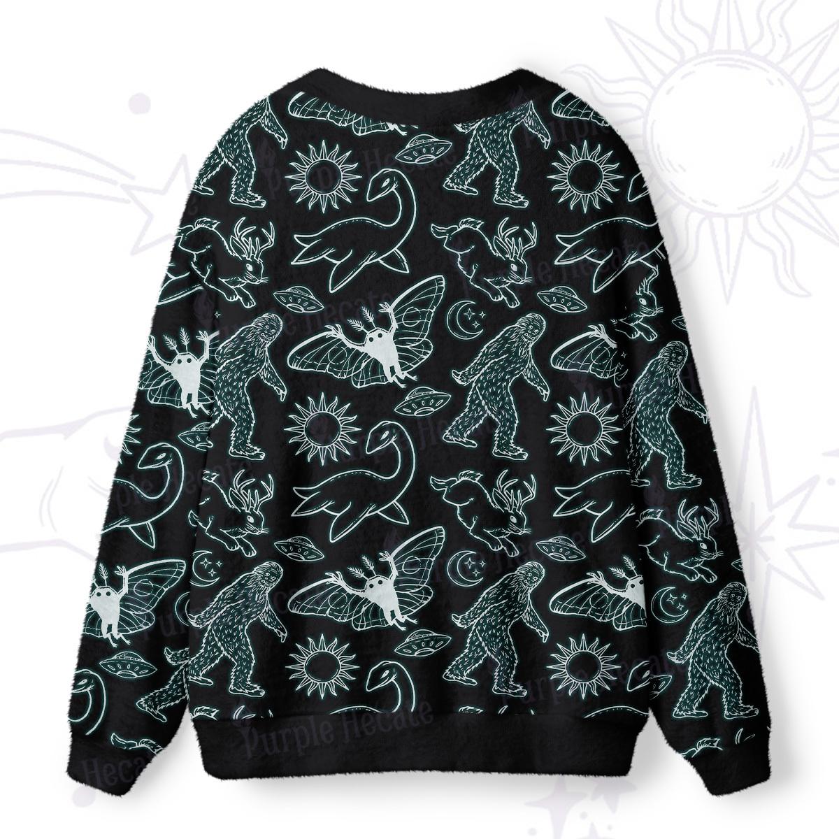 Purplehecate Cryptid Ugly Cardigan Sweaters