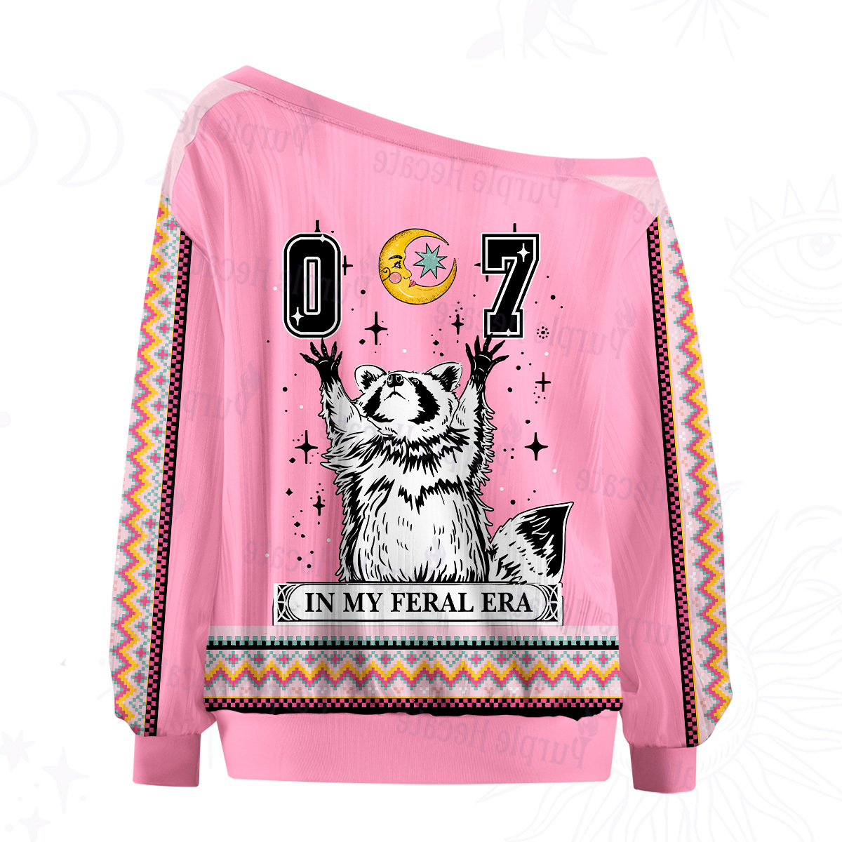 Purplehecate The In My Feral Era Off The Shoulder Graphic Jersey