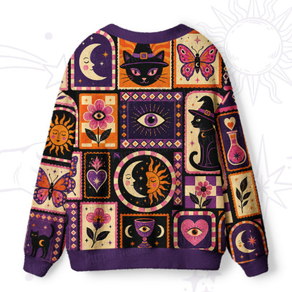 Purplehecate Spellbound Night Ugly Cardigan Sweaters