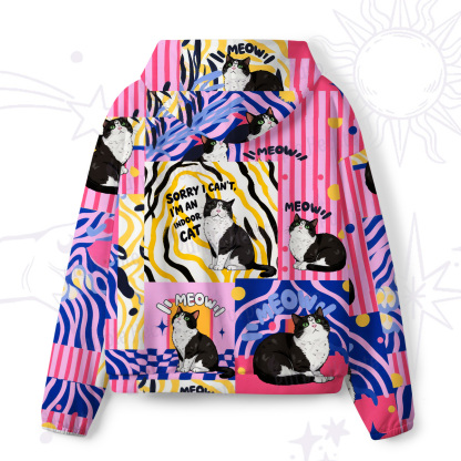 Purplehecate Sorry I Can't Go I'm an Indoor Cat All-Over Print Hoodie