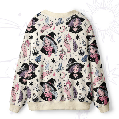 Purplehecate Witch Story Ugly Cardigan Sweaters