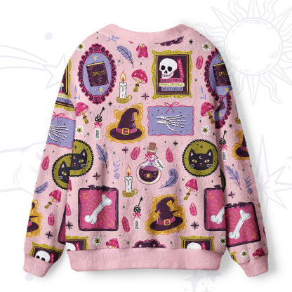 Purplehecate Spellbook & Potions Ugly Cardigan Sweaters