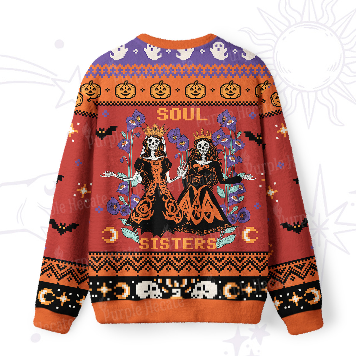 Purplehecate Soul Sister Ugly Halloween Sweatshirts