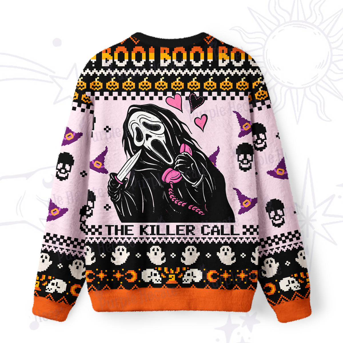 Purplehecate The Killer Call Ugly Halloween Sweatshirts