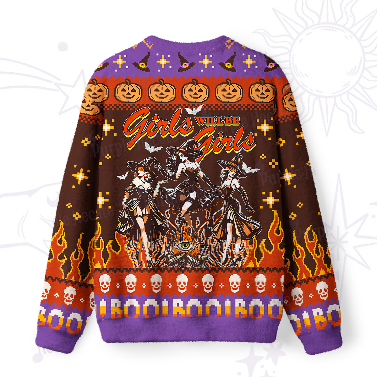 Purplehecate Girls Will Be Girls Ugly Halloween Sweatshirts
