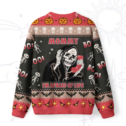 Purplehecate The Mommy I'm Afraid Of Life Ugly Halloween Sweatshirts